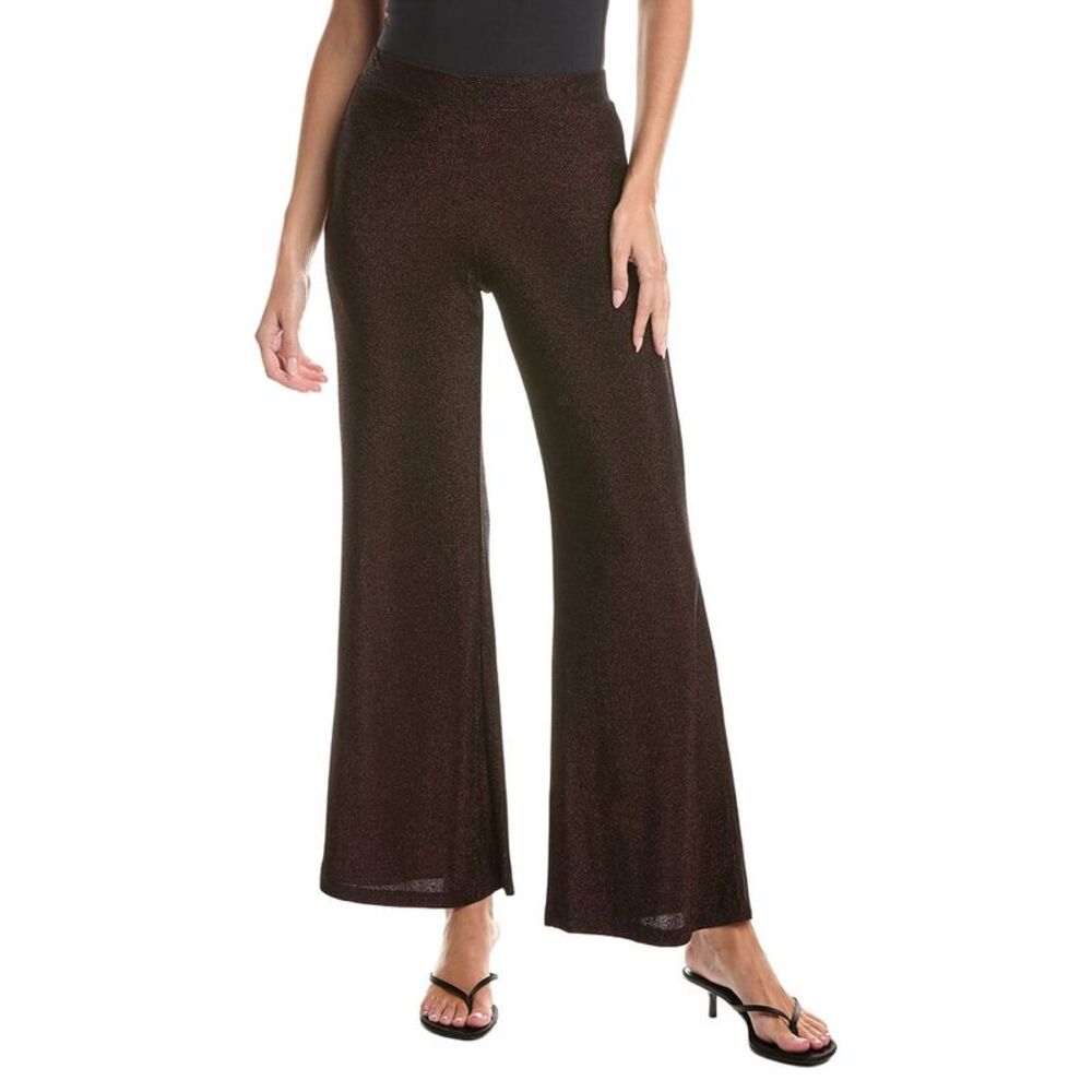 Johnny Was Womens  Jenna Metallic Easy Pant, Brown